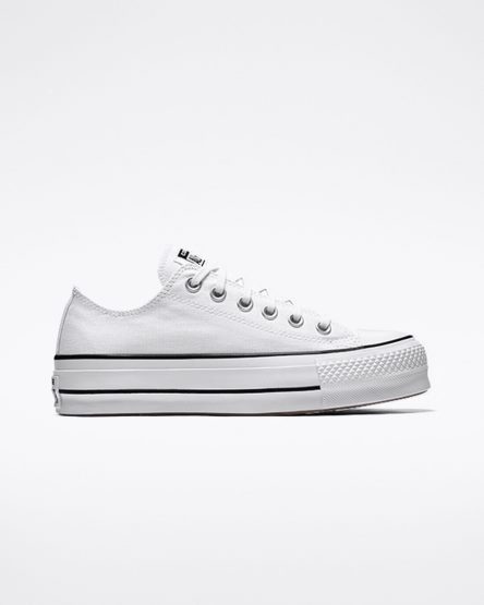 Women's Converse Chuck Taylor All Star Lift Canvas Low Top Platform Shoes White / Black / White | AU 3E649Y